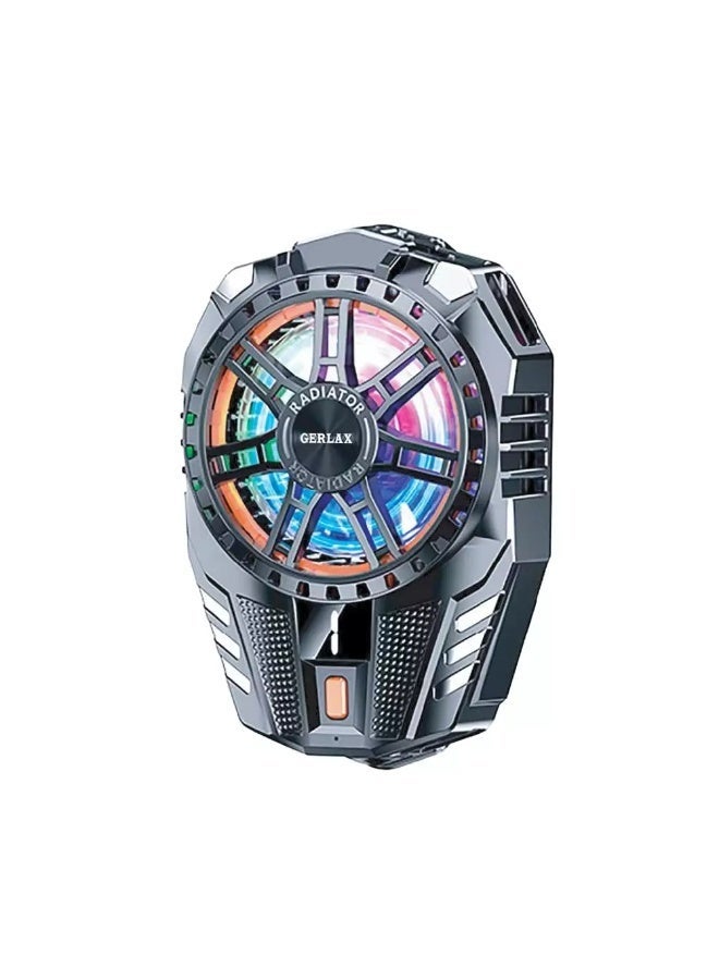 GERLAX GF-04 Mobile Phone Cooler for Gaming – Lag-Free Performance, Silent Fan, RGB Lights – Stops Overheating During BGMI, CODM & Free Fire Matches - Image 1